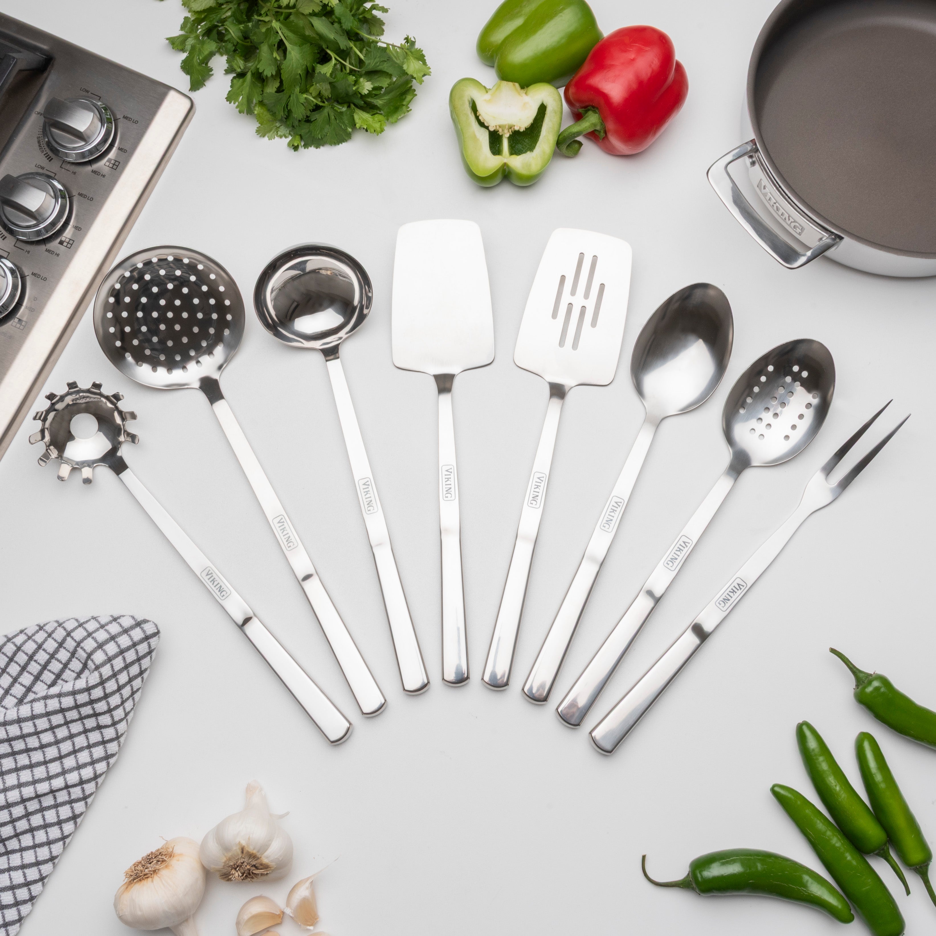 Viking 8-Piece Stainless Steel Utensil Set