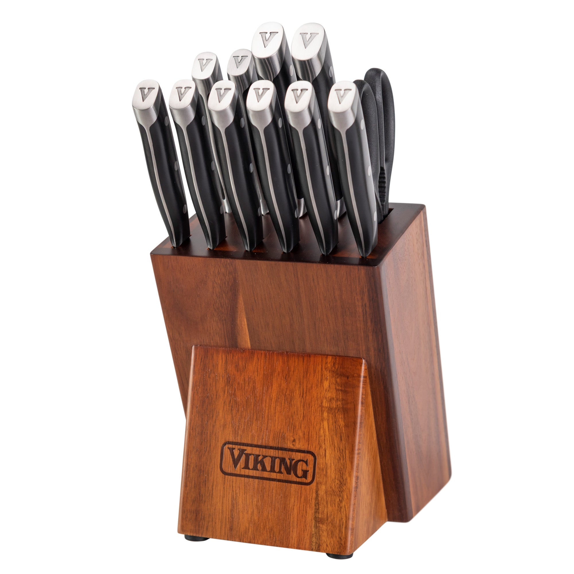 Viking 12-Piece Stainless Steel Forged Cutlery Block Set
