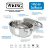 Viking 3-Ply 8.5-Quart 3-in-1 Oval Roaster with Rack
