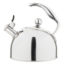 Product Image for Viking 2.6-Quart Satin Finish Stainless Steel Whistling Kettle with 3-Ply Base