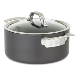 Product Image for Viking Hard Anodized Nonstick 4-Quart Soup Pot with Glass Lid