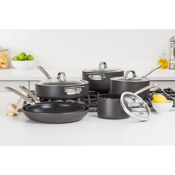  All-Clad HA1 Hard Anodized Nonstick Fry Pan Set 5