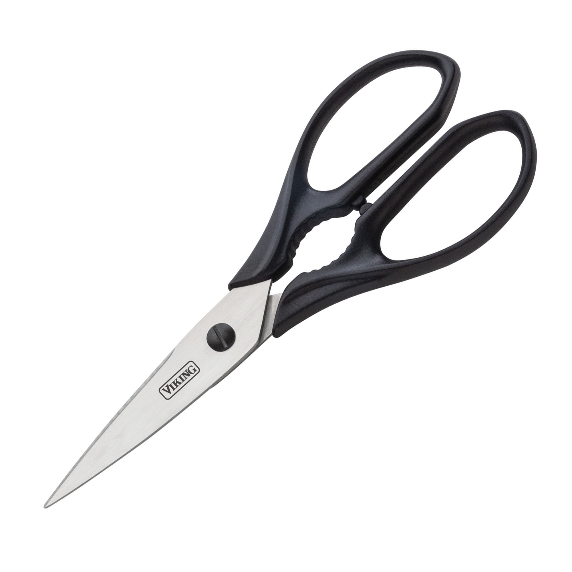 The Viking 15-Piece Stainless Steel Cutlery Set with Acacia Wood Block by Viking Culinary Products features sharp stainless steel blades and sleek handles—an ideal companion for your kitchen, blending style and functionality.