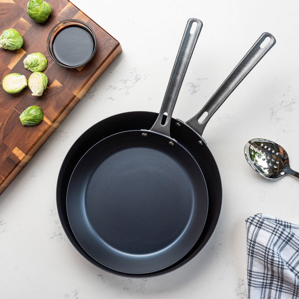Viking 2-Piece Blue Carbon Steel Fry Pan Set – Viking Culinary