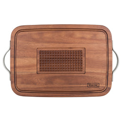 Product Image for Viking Acacia Carving Board with Juice Well and Metal Handle