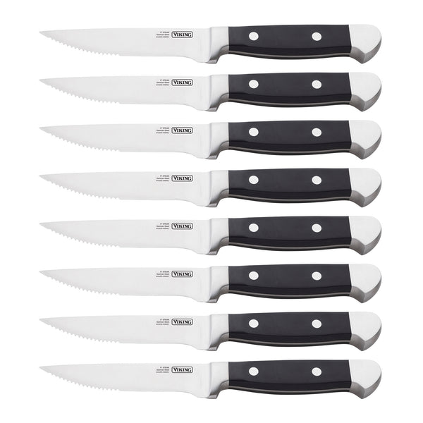 Viking Steakhouse 8-Piece Steak Knife Set with Gift Box – Viking Culinary  Products