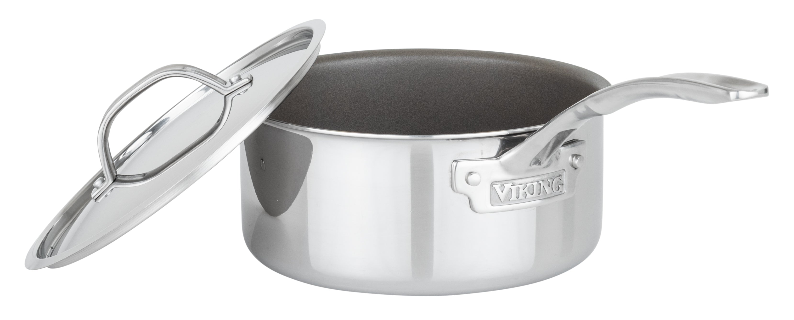 Viking PureGlide Pro 3-Ply 3-Quart Sauce Pan with Glass Lid