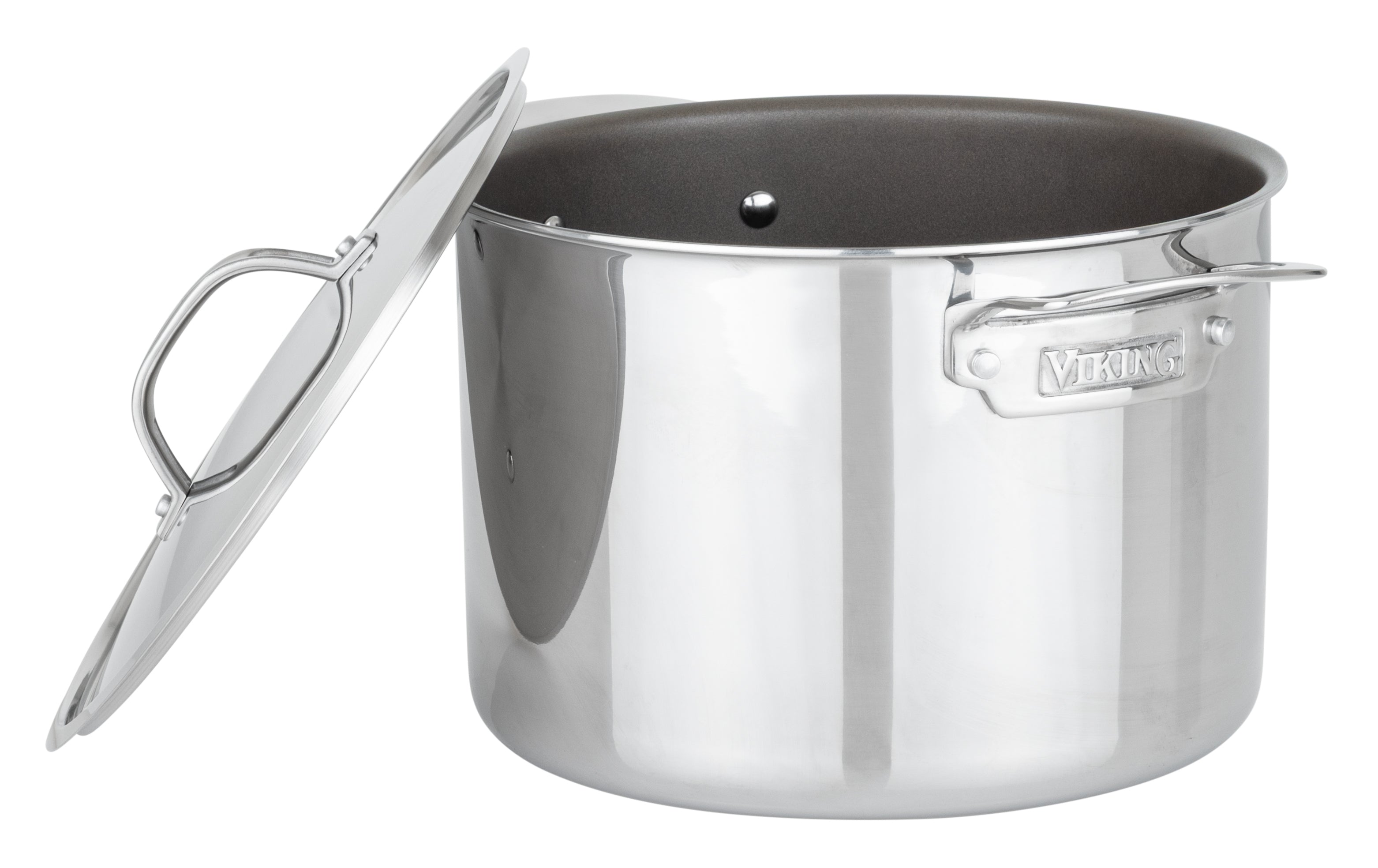 Viking PureGlide Pro 3-Ply 8-Quart Stock Pot with Glass Lid