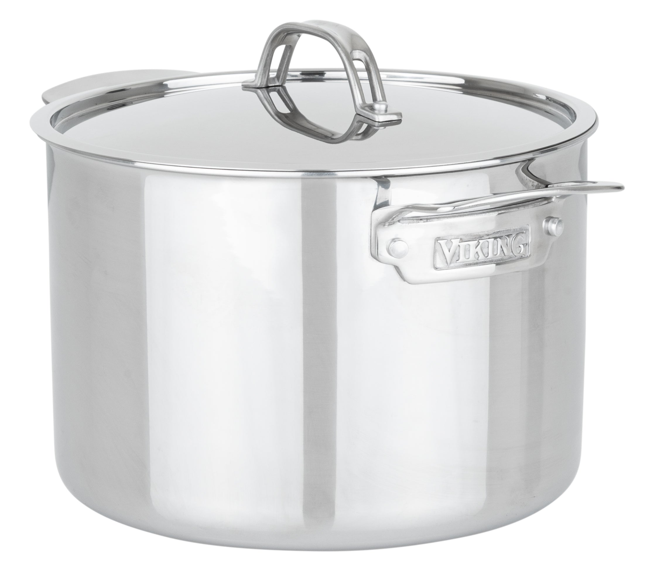 Viking PureGlide Pro 3-Ply 8-Quart Stock Pot with Glass Lid