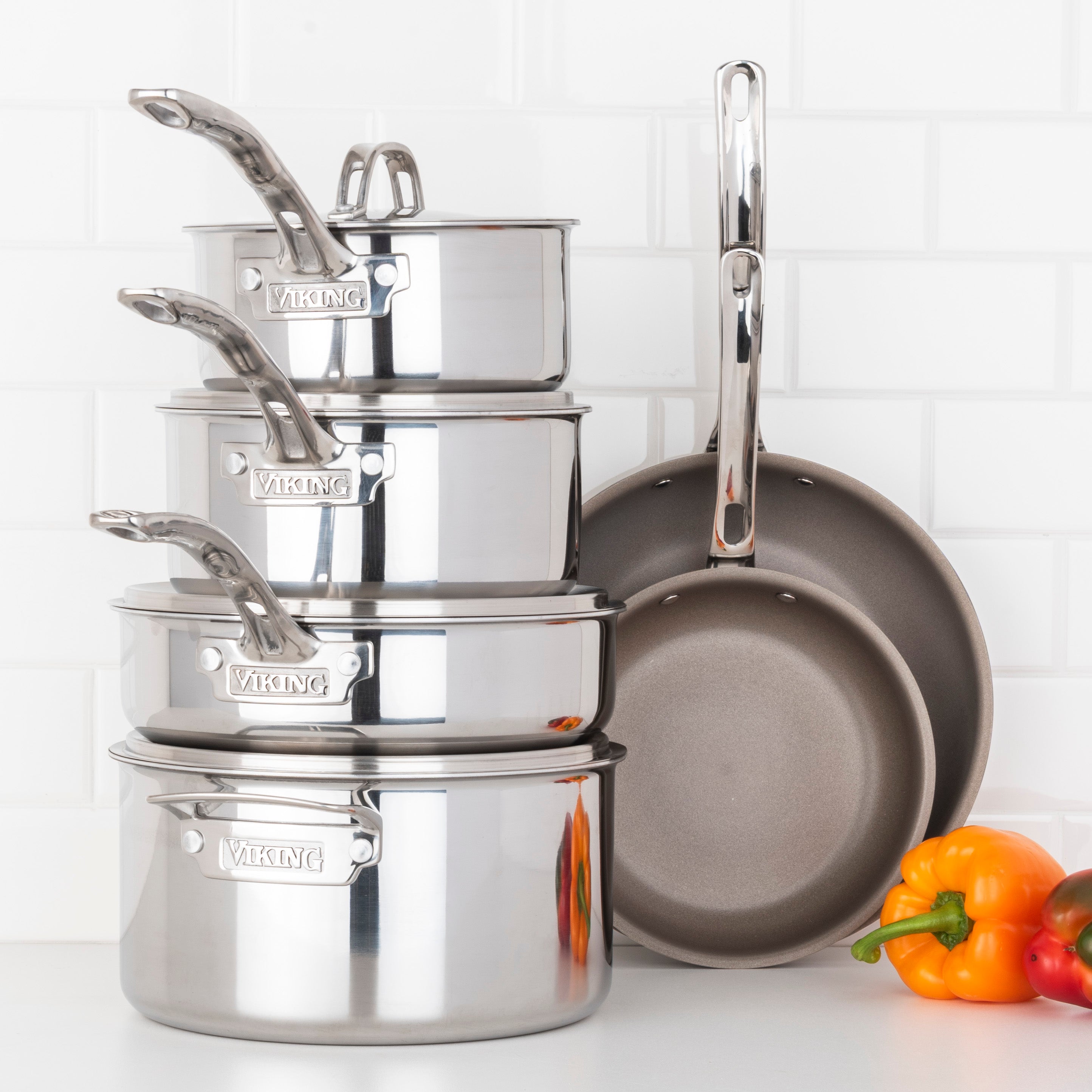 Viking PureGlide Pro 3-Ply 10-Piece Cookware Set