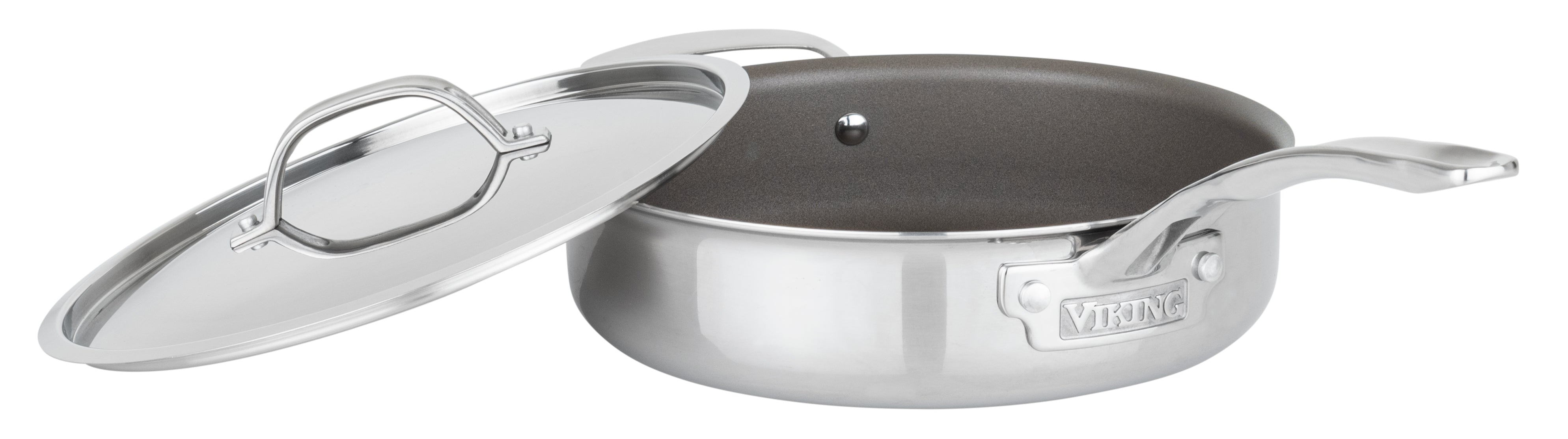Viking PureGlide Pro 3-Ply 4.5-Quart Saute Pan with Glass Lid