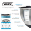 Viking 9-Piece Stainless Steel Mixing Bowl Set with Strainer, Black