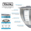 Viking 9-Piece Stainless Steel Mixing Bowl Set with Strainer, Gray