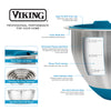Viking 9-Piece Stainless Steel Mixing Bowl Set with Strainer, Teal
