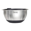 Viking 8-Piece Stainless Steel Mixing Bowl Prep Set with Strainer and Cutting Lid, Black