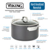 Viking Hard Anodized Nonstick 15-Piece Cookware Set with Glass Lids