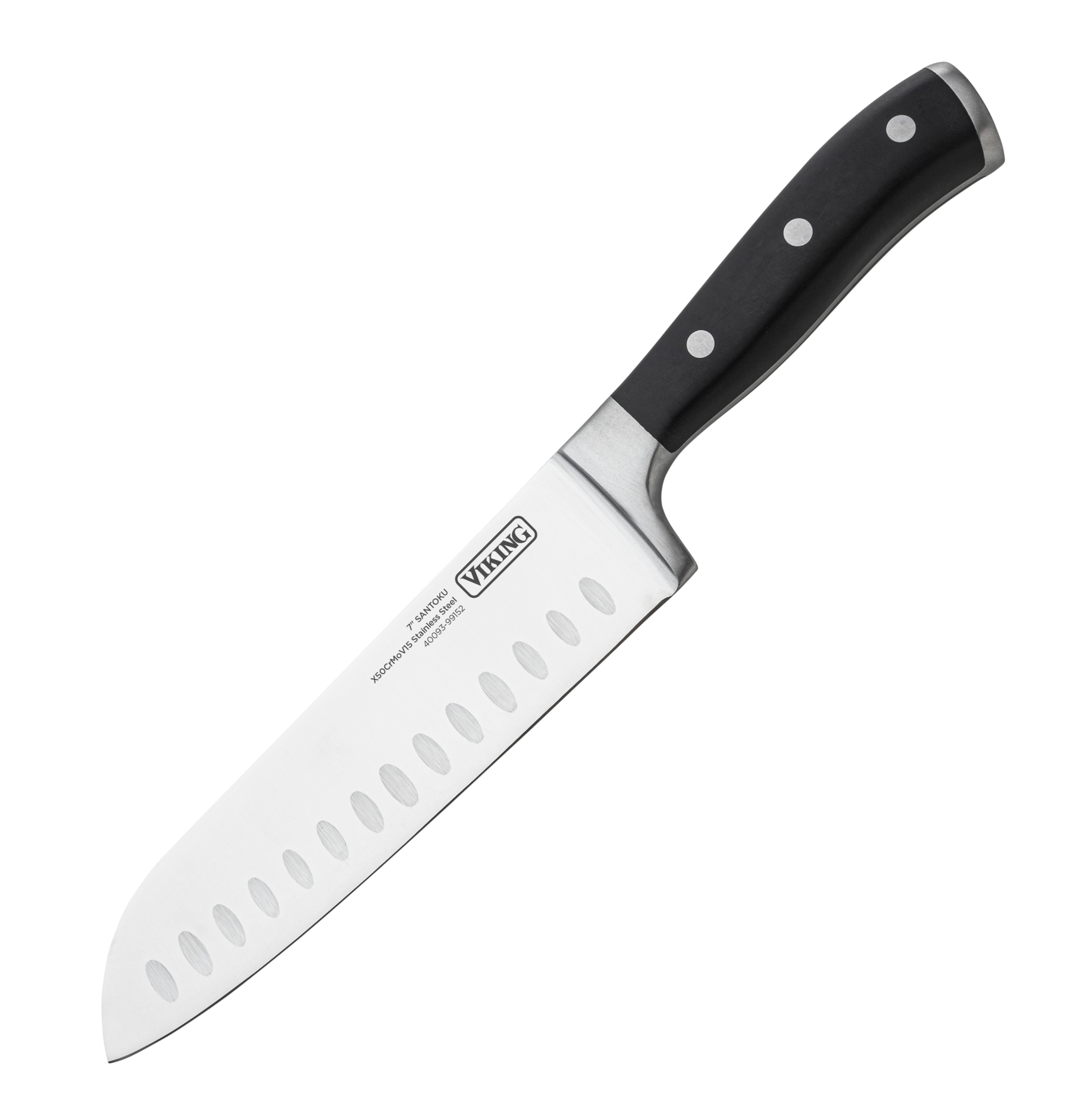 15-Piece Stainless Steel Cutlery Set with Acacia Wood Block | Viking