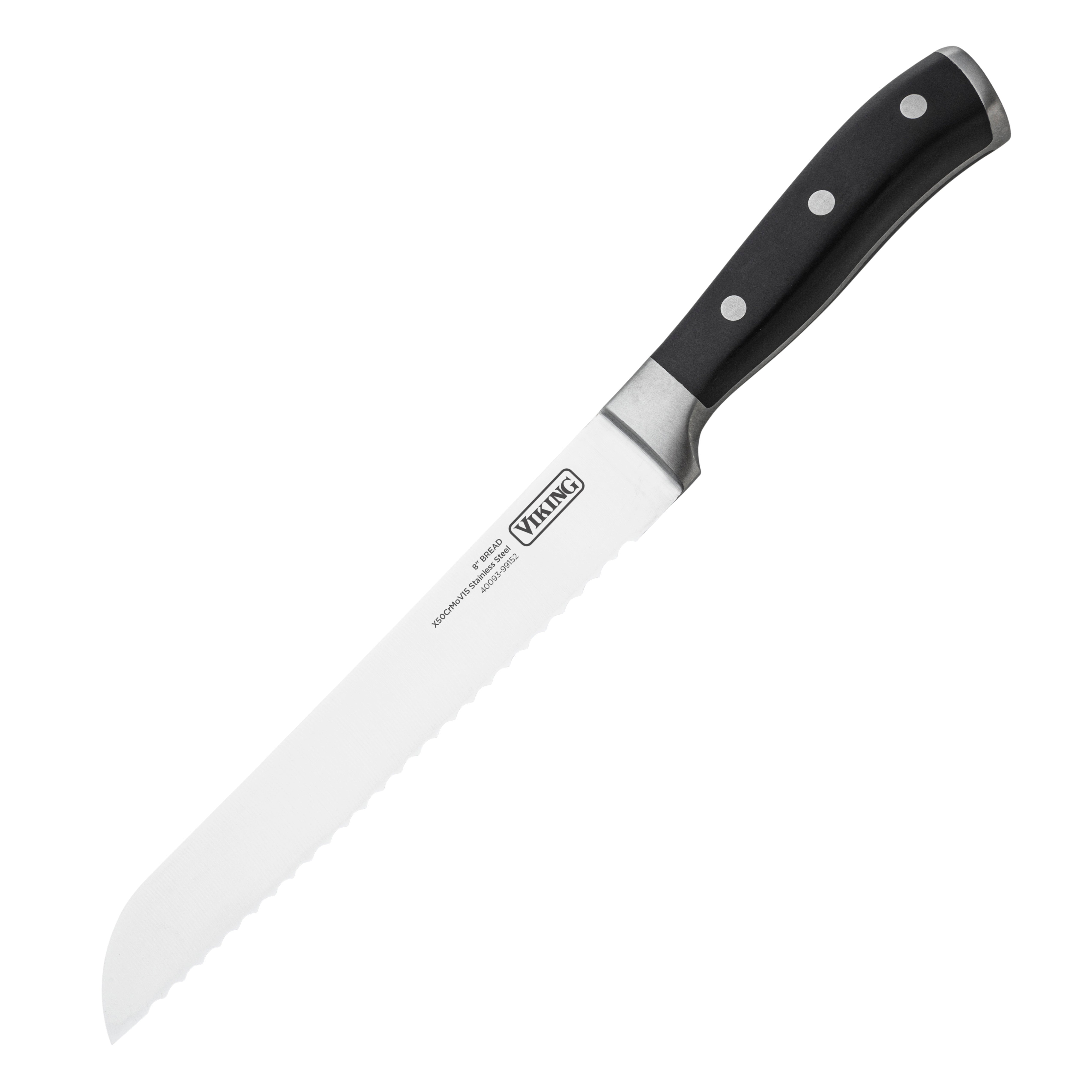 15-Piece Stainless Steel Cutlery Set with Acacia Wood Block | Viking