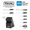 Viking 14-Piece German Steel Cutlery Set with Black Block