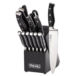 Product Image for Viking 14-Piece German Steel Cutlery Set with Black Block