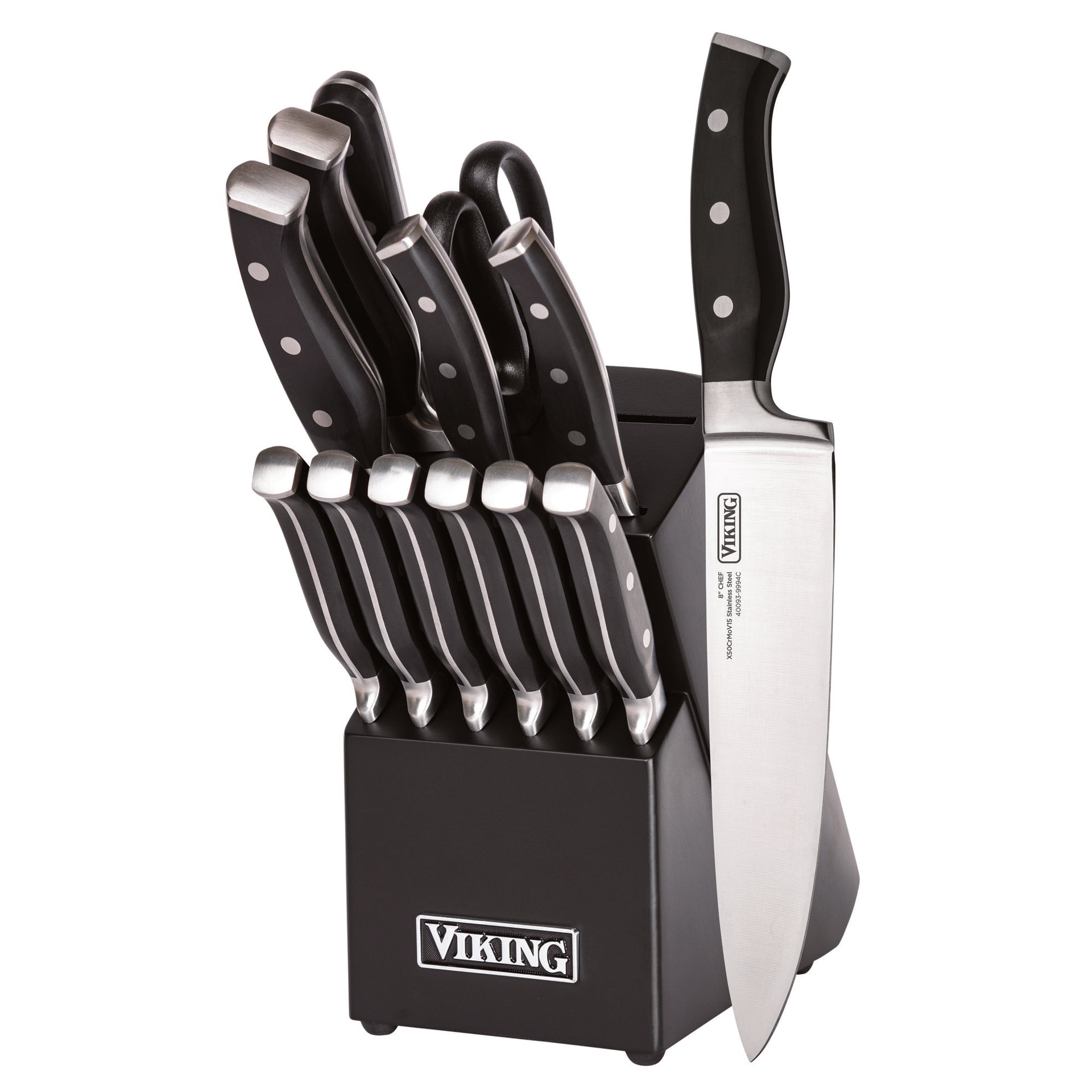 14-Piece Cutlery Set with Black Block