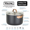 Viking 3-Ply Black and Copper 12 Inch Fry Pan