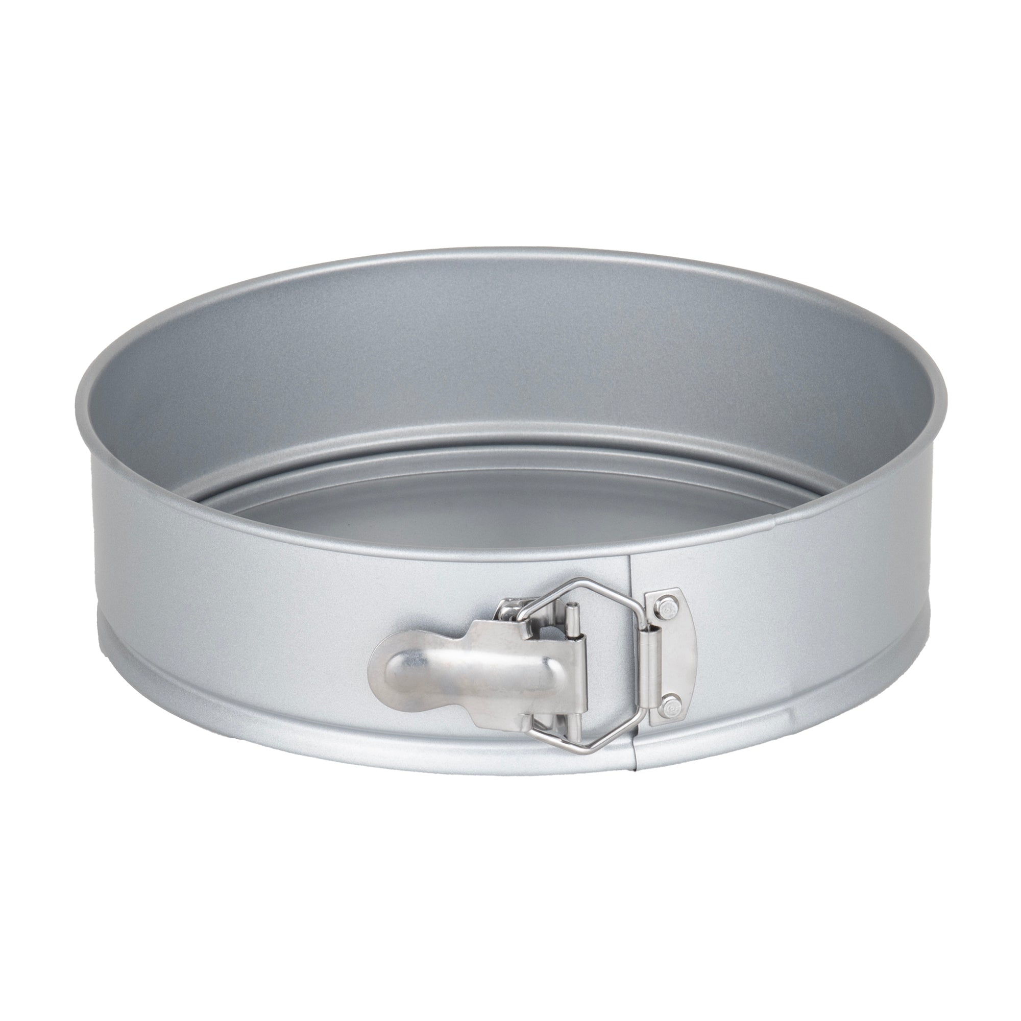 The Viking Aluminized Steel Nonstick 9-inch Springform Pan by Viking Culinary Products features a side latch for easy removal of baked goods.
