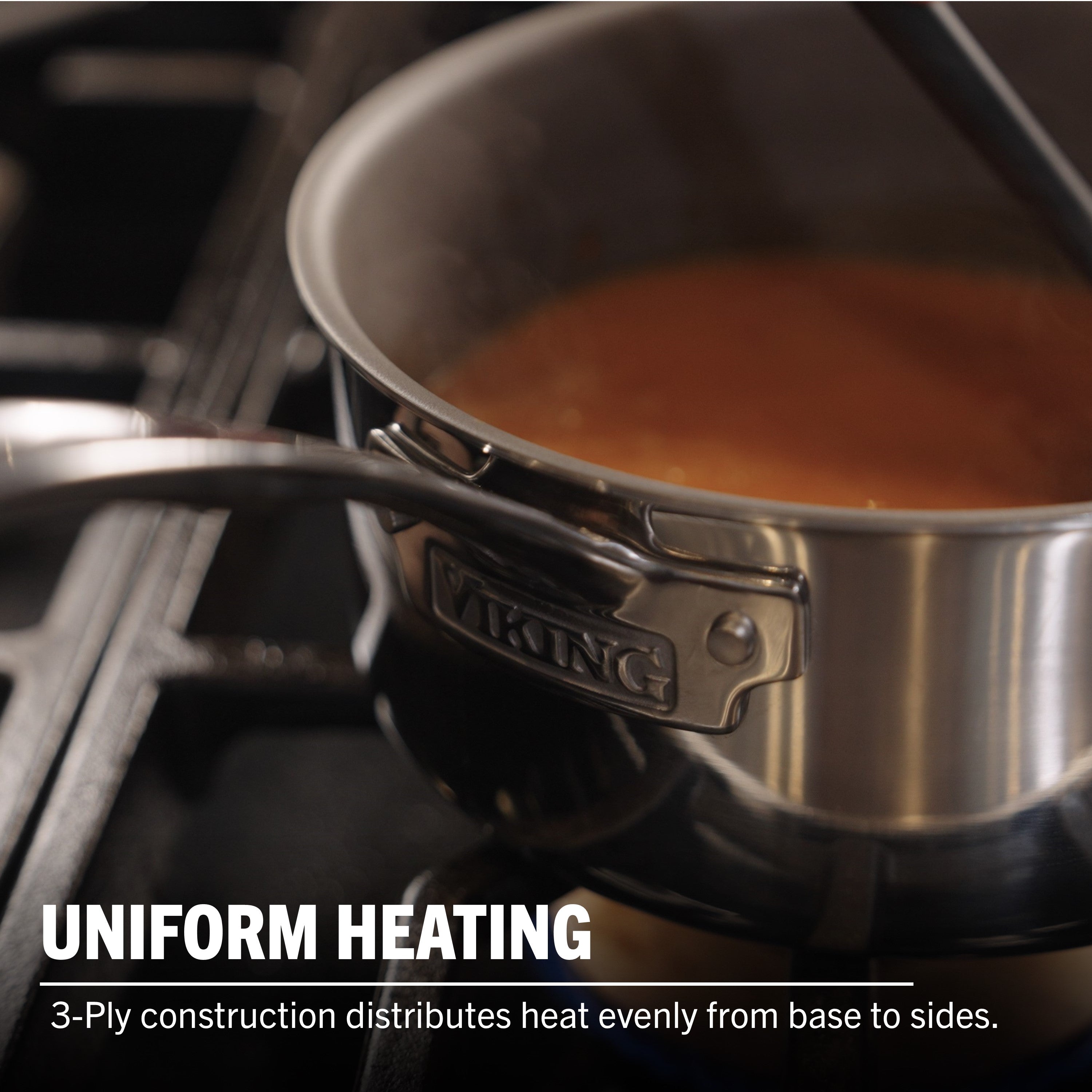 Viking PureGlide Pro 3-Ply 2-Quart Sauce Pan with Metal Lid