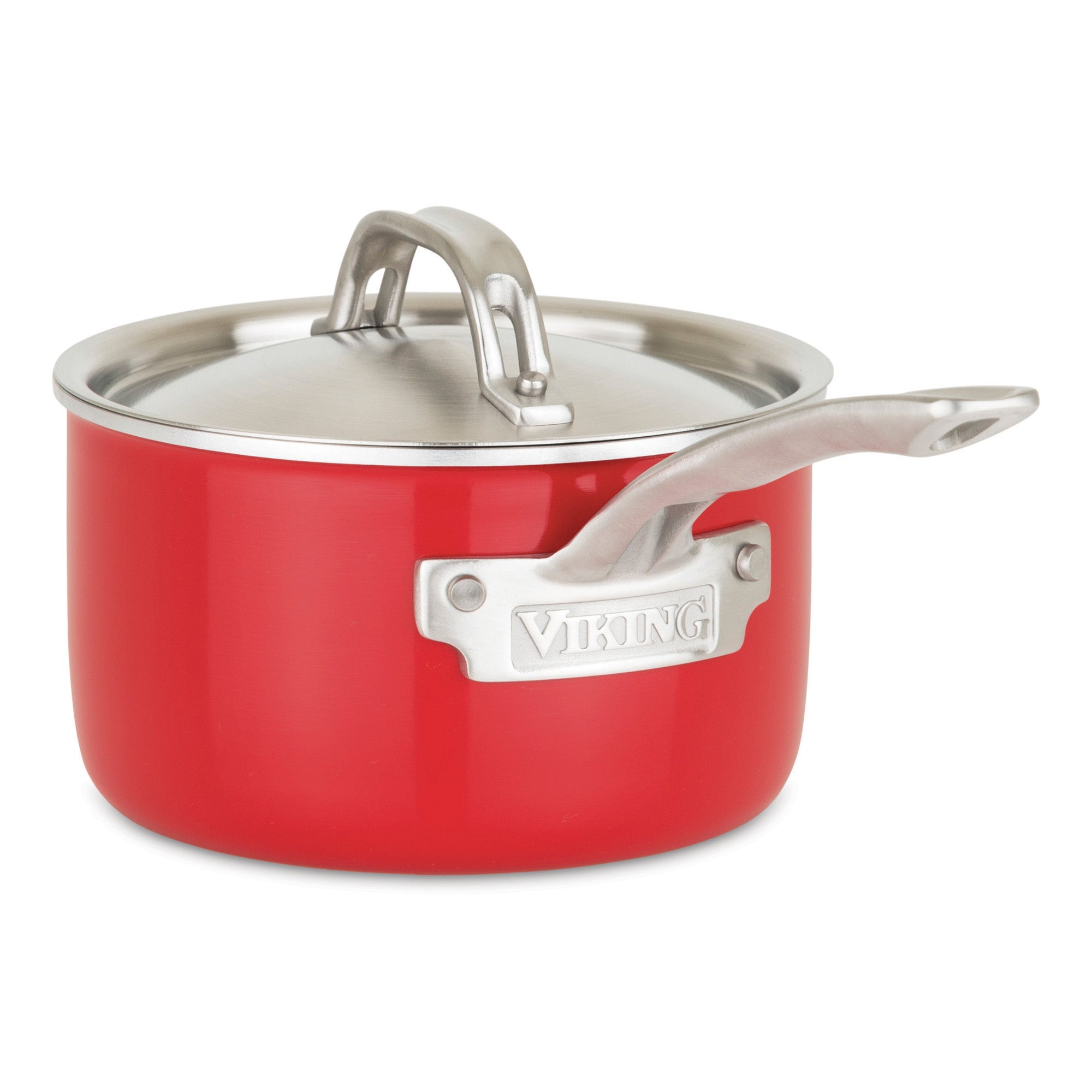 Viking Multi-Ply 2-Ply 11-Piece Red Cookware Set with Metal Lids