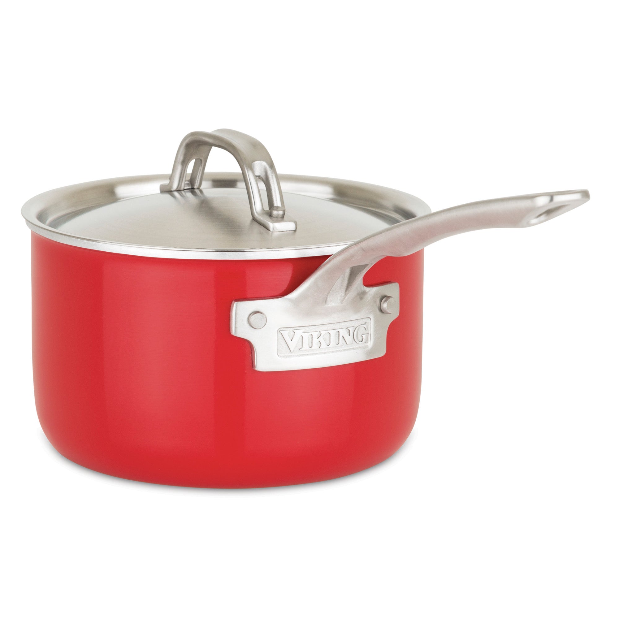 Viking Multi-Ply 2-Ply 11-Piece Red Cookware Set with Metal Lids