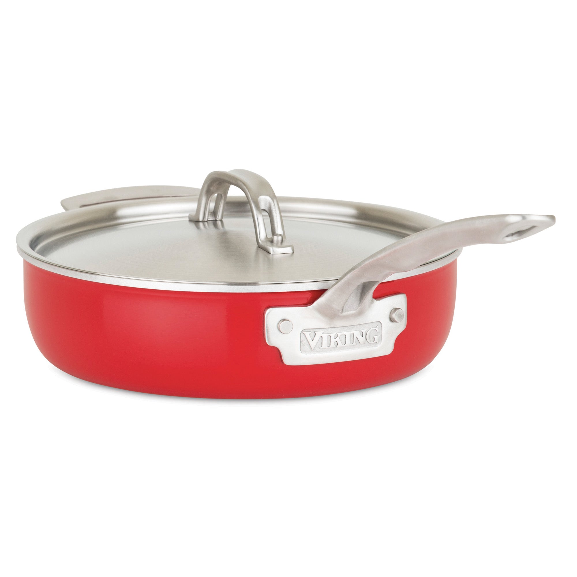 Viking Multi-Ply 2-Ply 11-Piece Red Cookware Set with Metal Lids