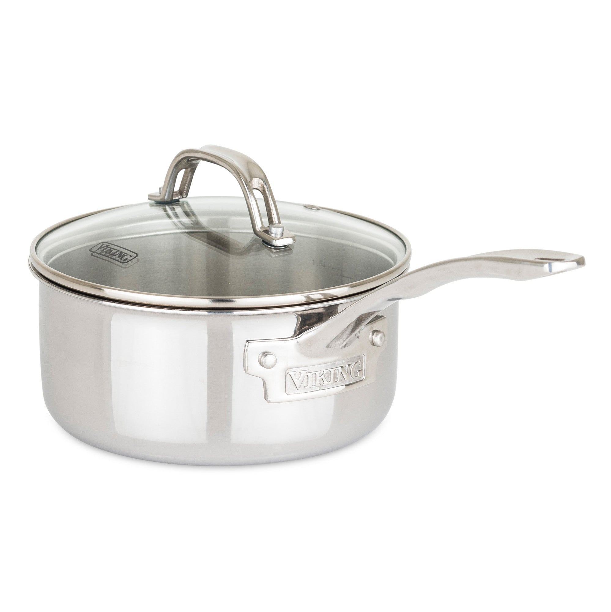 D3 Stainless 3-ply Cookware, 2 qt Sauce Pan With Lid