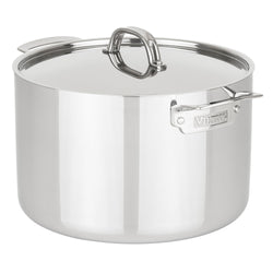 Product Image for Viking 3-Ply Stainless Steel 12-Quart Stock Pot with Metal Lid