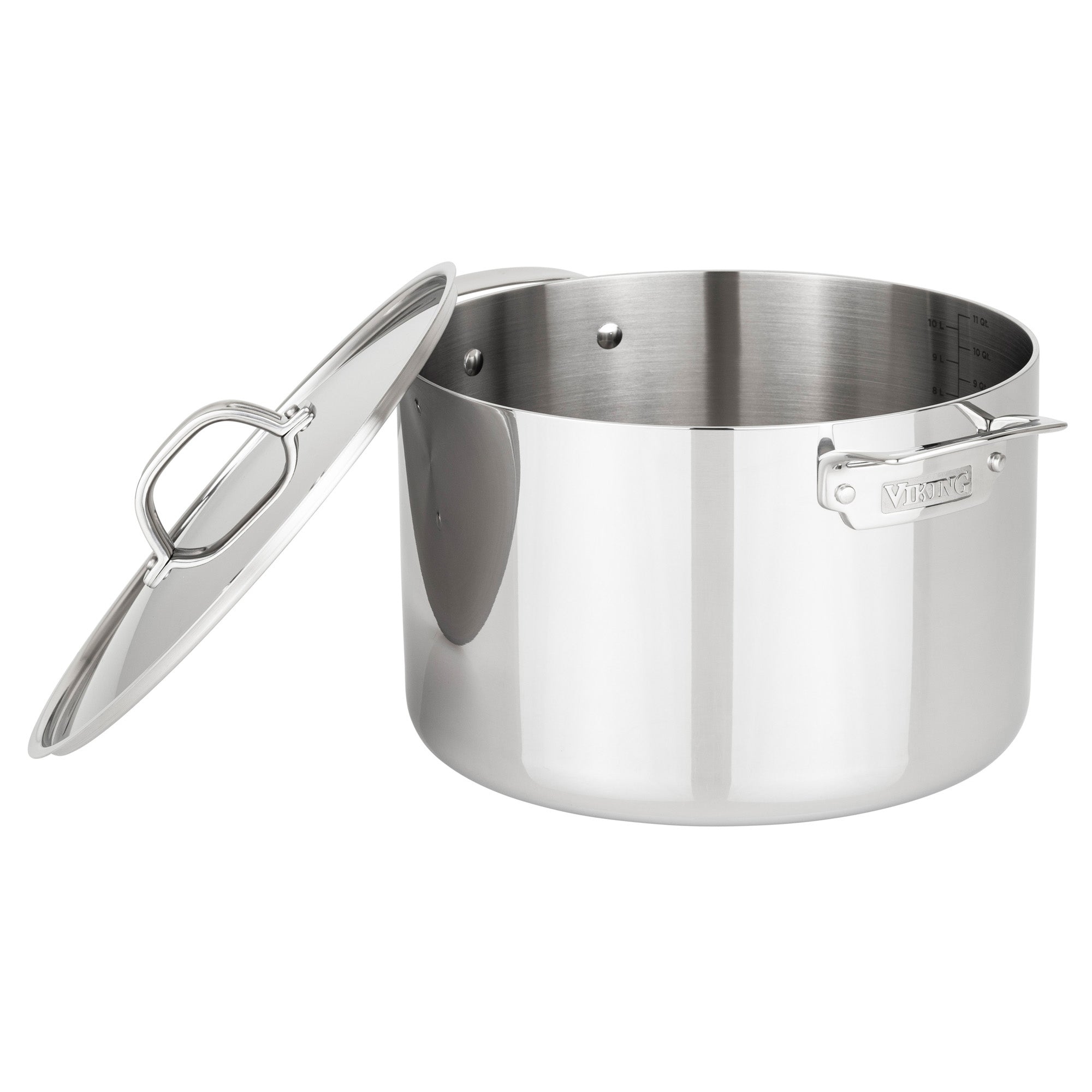 Viking 3-Ply Stainless Steel 12-Quart Stock Pot with Metal Lid