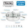 Viking 3-Ply Stainless Steel 13-Piece Cookware Set with Glass Lids