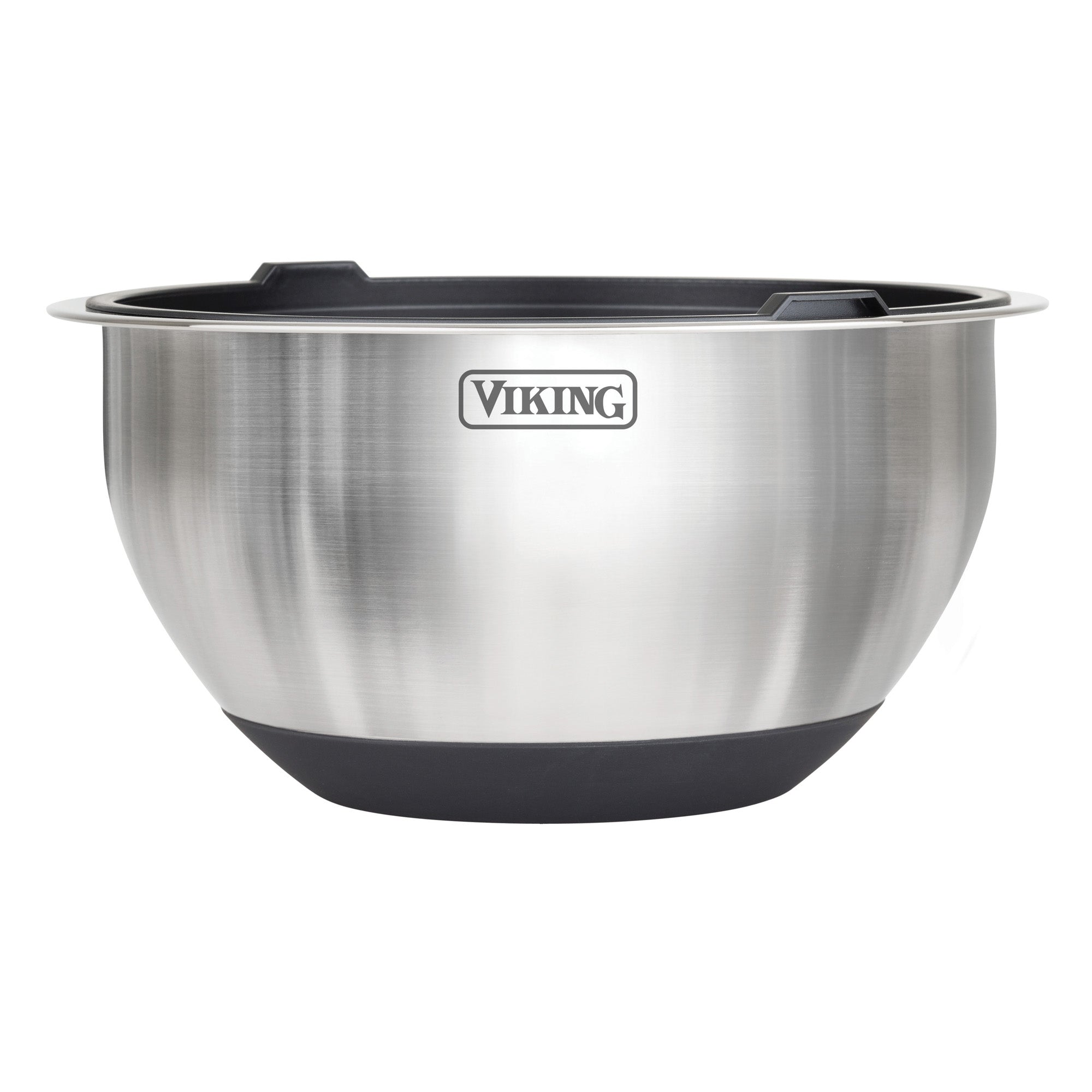 Viking 10-Piece Stainless Steel Mixing Bowl Set with Lids, Black