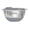Viking 10-Piece Stainless Steel Mixing Bowl Set with Lids, Gray