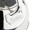 Viking 2.6-Quart Mirrored Stainless Steel Whistling Kettle with 3-Ply Base