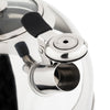 Viking 2.6-Quart Mirrored Stainless Steel Whistling Kettle with 3-Ply Base