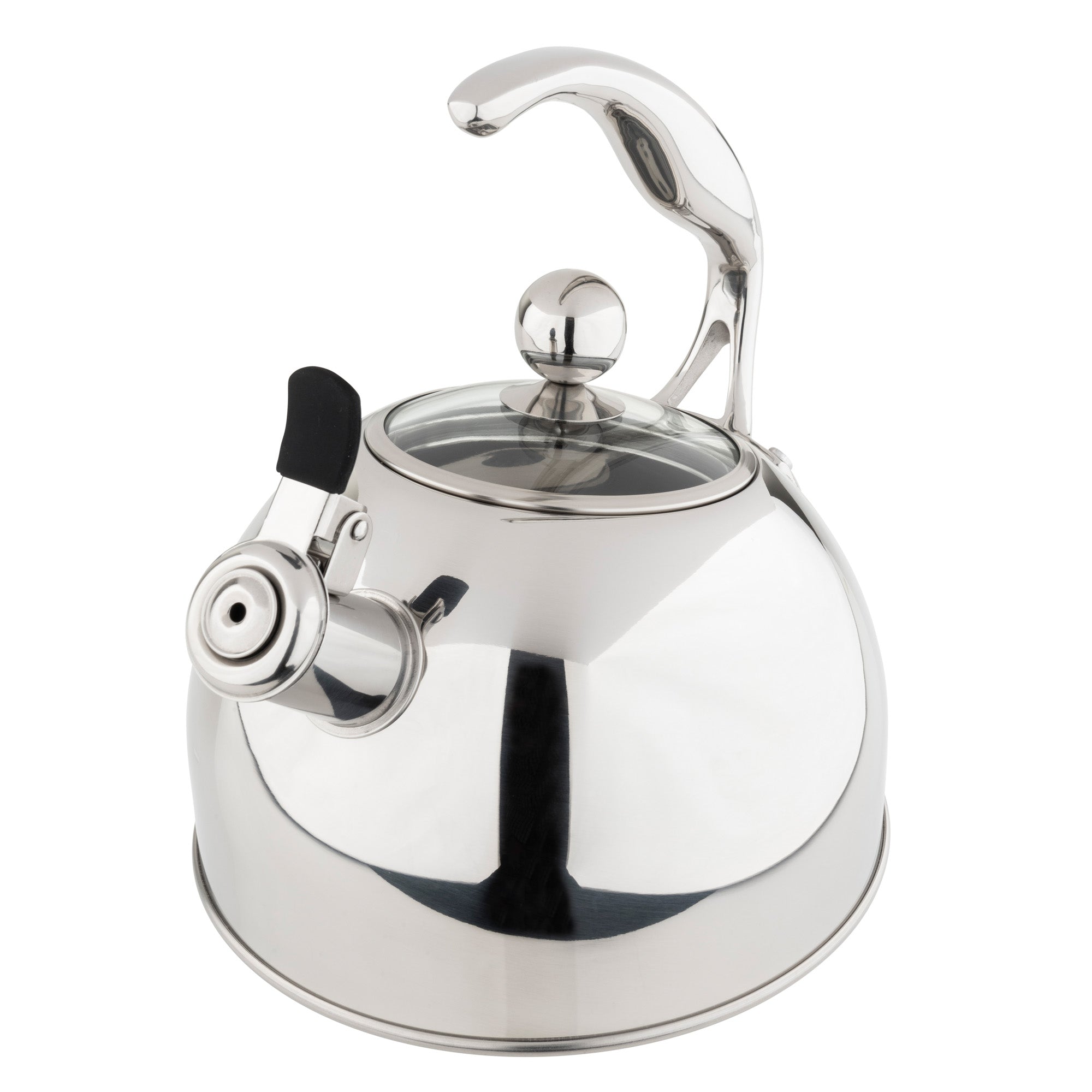 Stainless Steel Bell-Shaped Whistling Kettle (1 - 2 L)