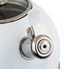 Viking 2.6-Quart White Stainless Steel Tea Kettle with 3-Ply Base