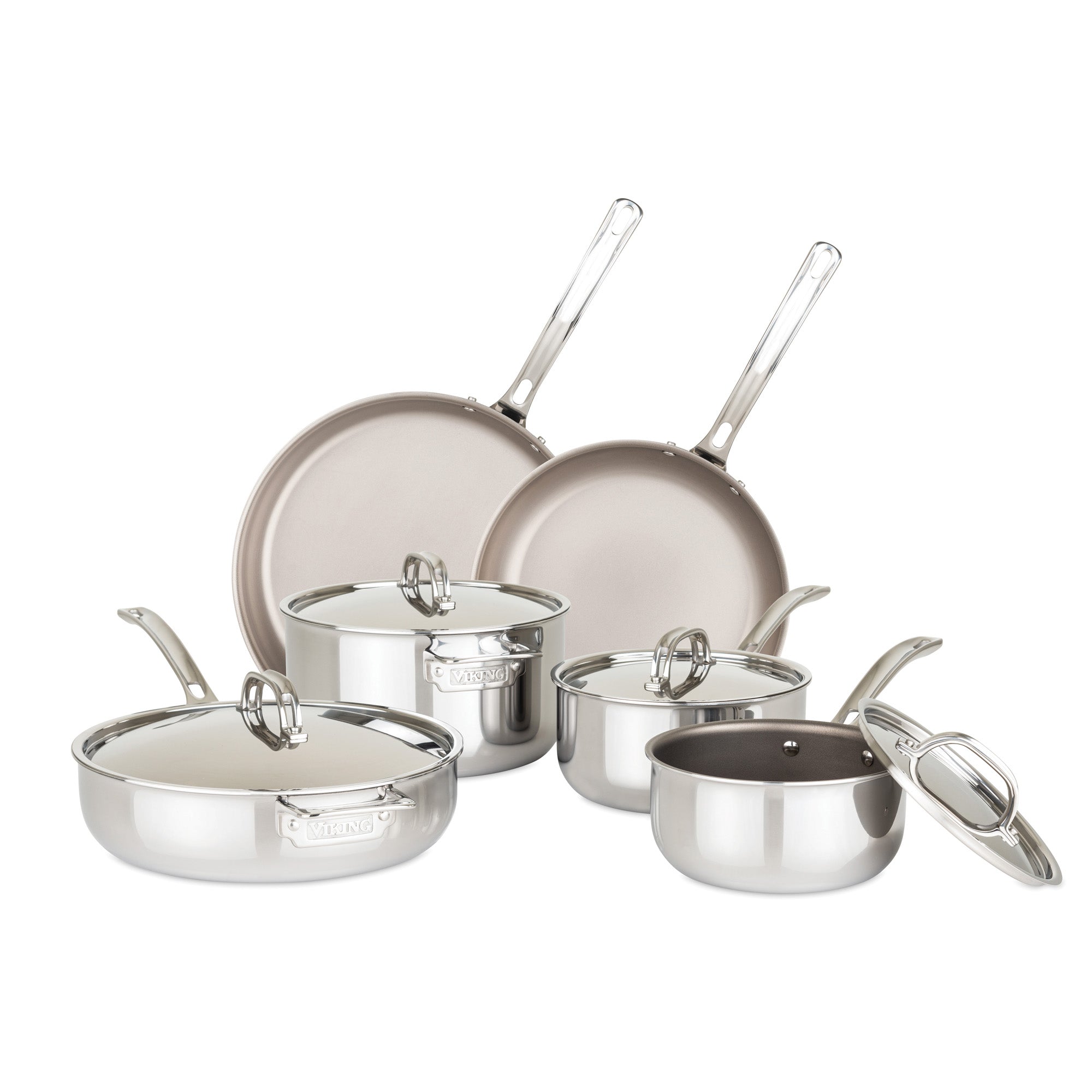 Viking 10-Piece 7-Ply Titanium Cookware Set