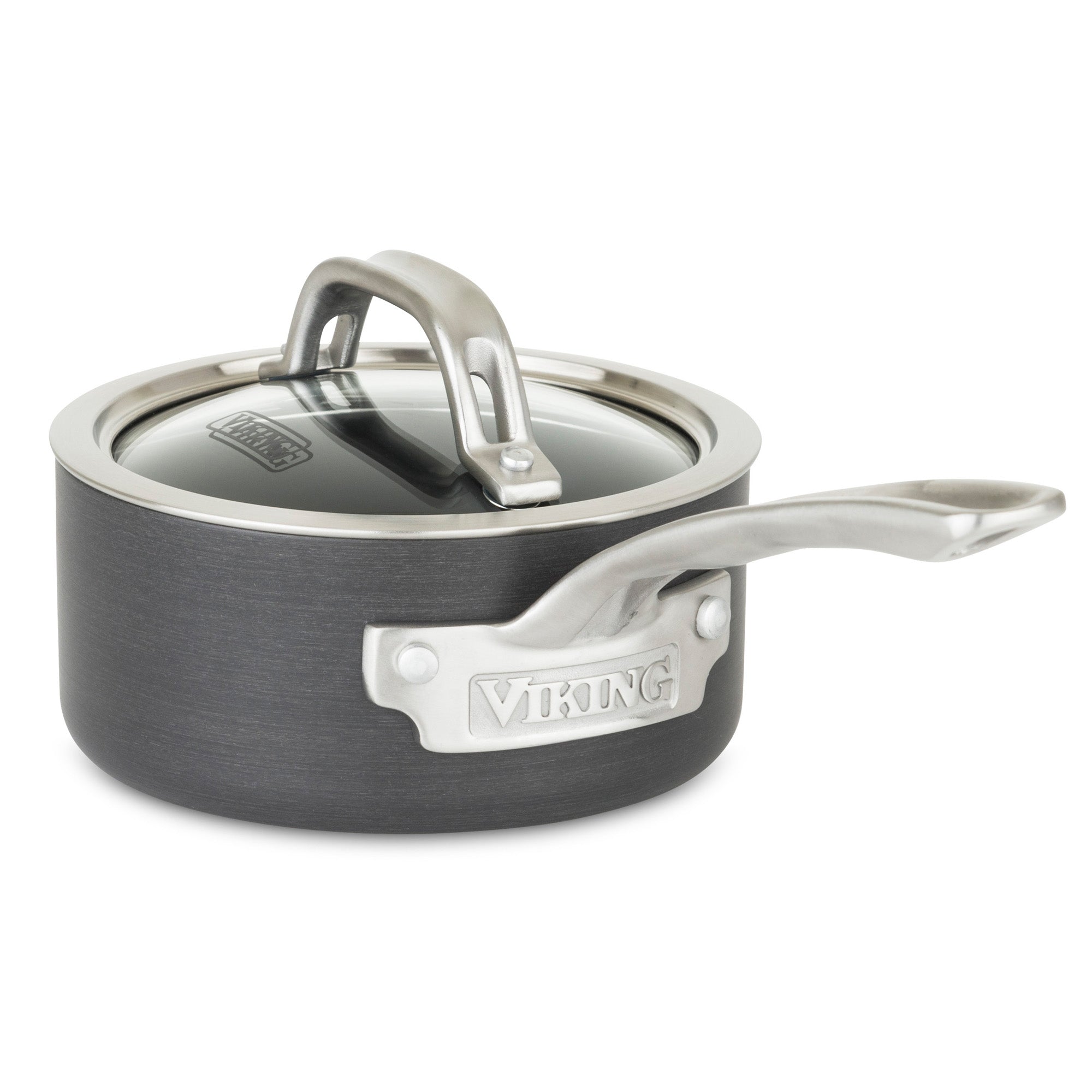 Viking Hard Anodized Nonstick 1-Quart Sauce Pan with Glass Lid