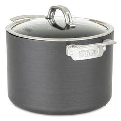 Product Image for Viking Hard Anodized Nonstick 8-Quart Stock Pot with Glass Lid