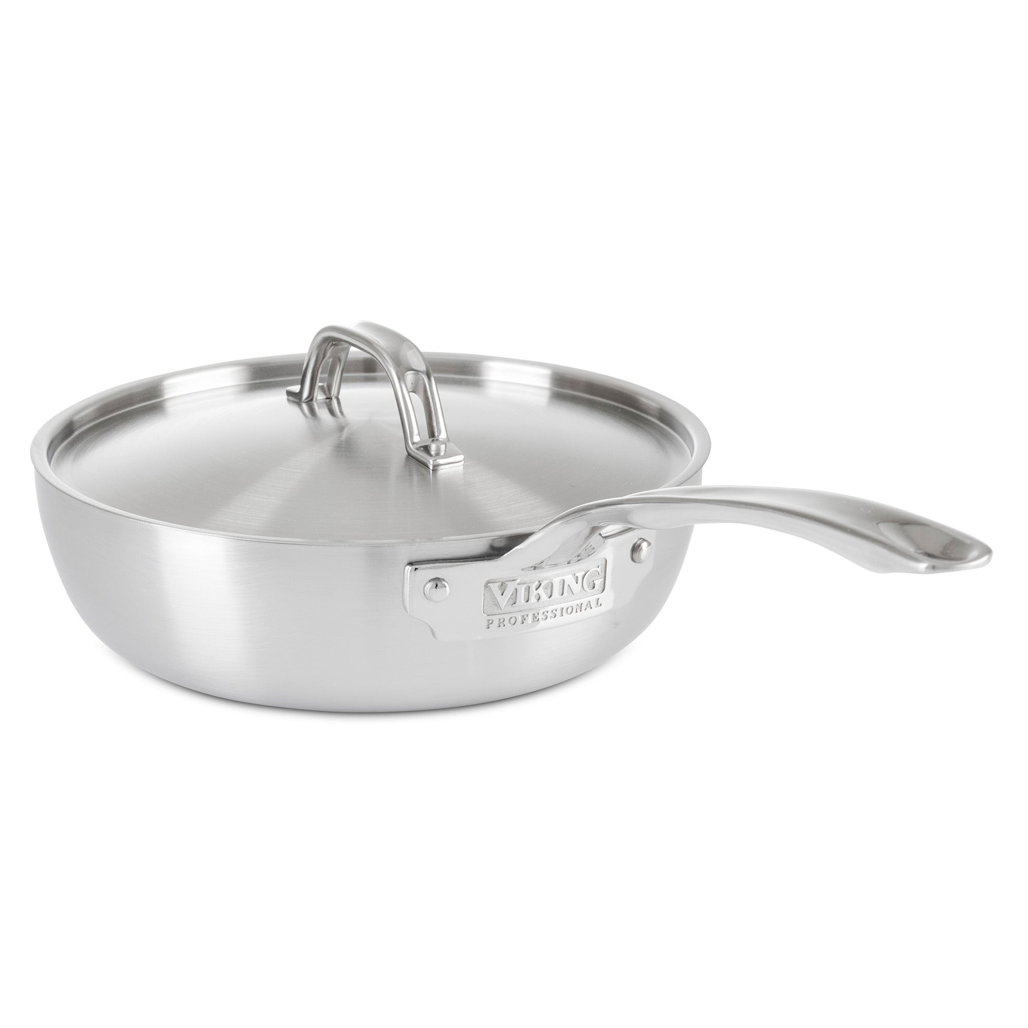 Viking Professional 5-Ply 3-Quart Saucier with Metal Lid – Viking