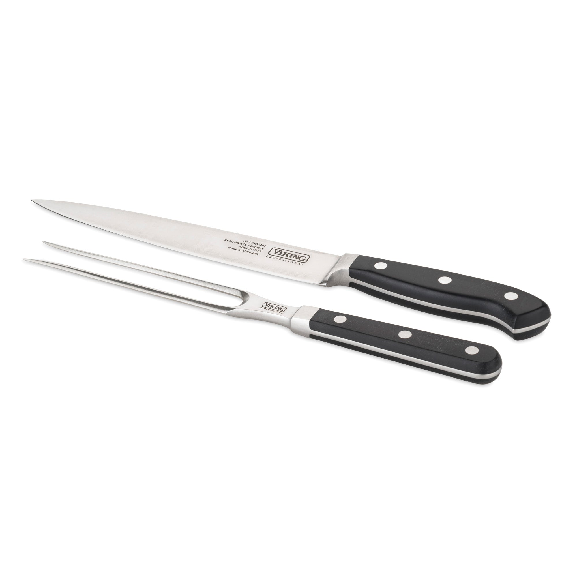 Viking Professional 2-Piece Carving Knife and Meat Fork Set