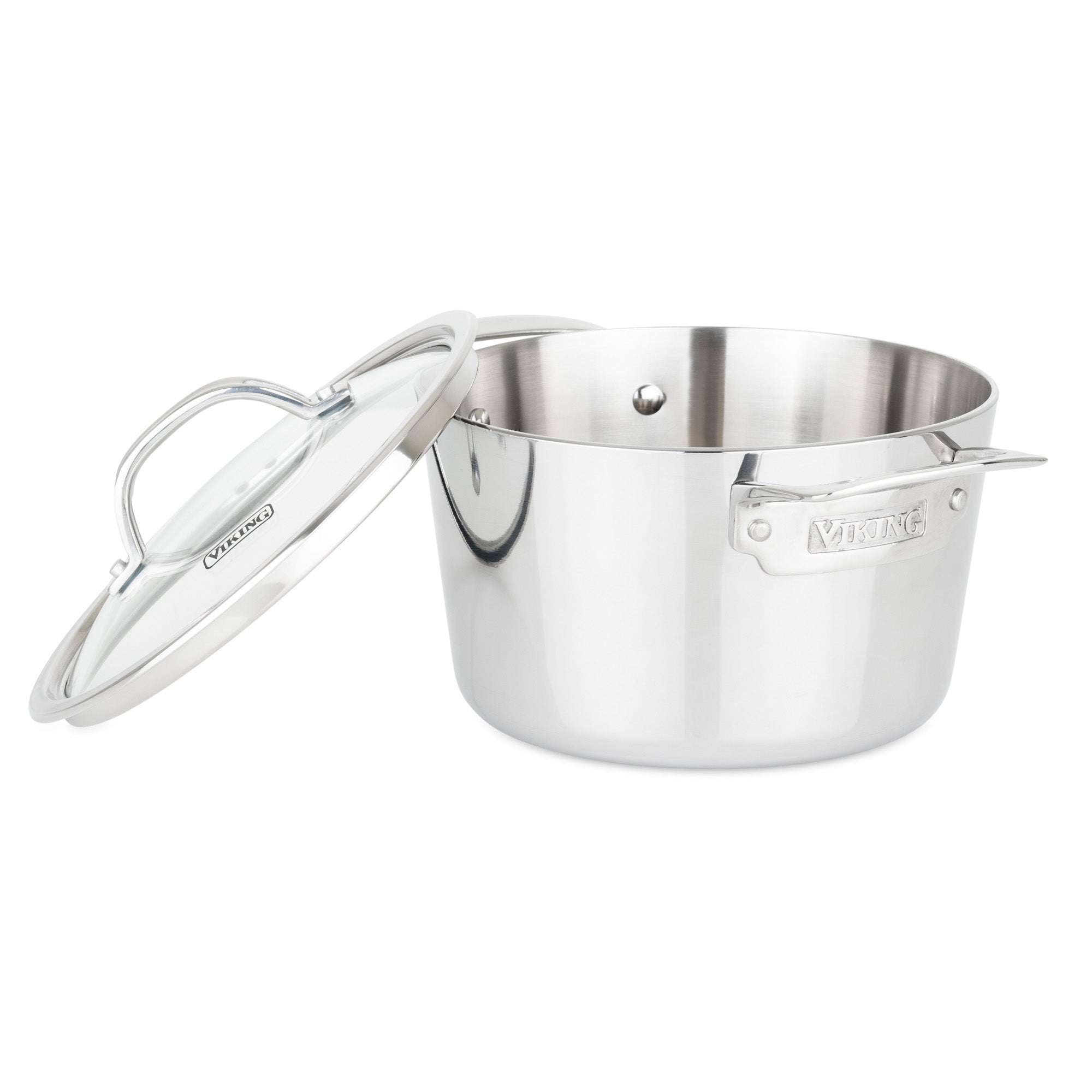 Viking Contemporary 3-Ply Stainless Steel 3.4-Quart Soup Pot