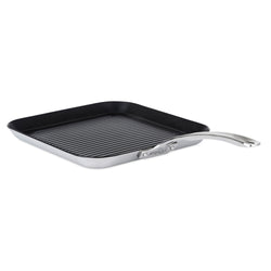 Product Image for Viking Contemporary 3-Ply Stainless Steel 11-Inch Nonstick Grill Pan