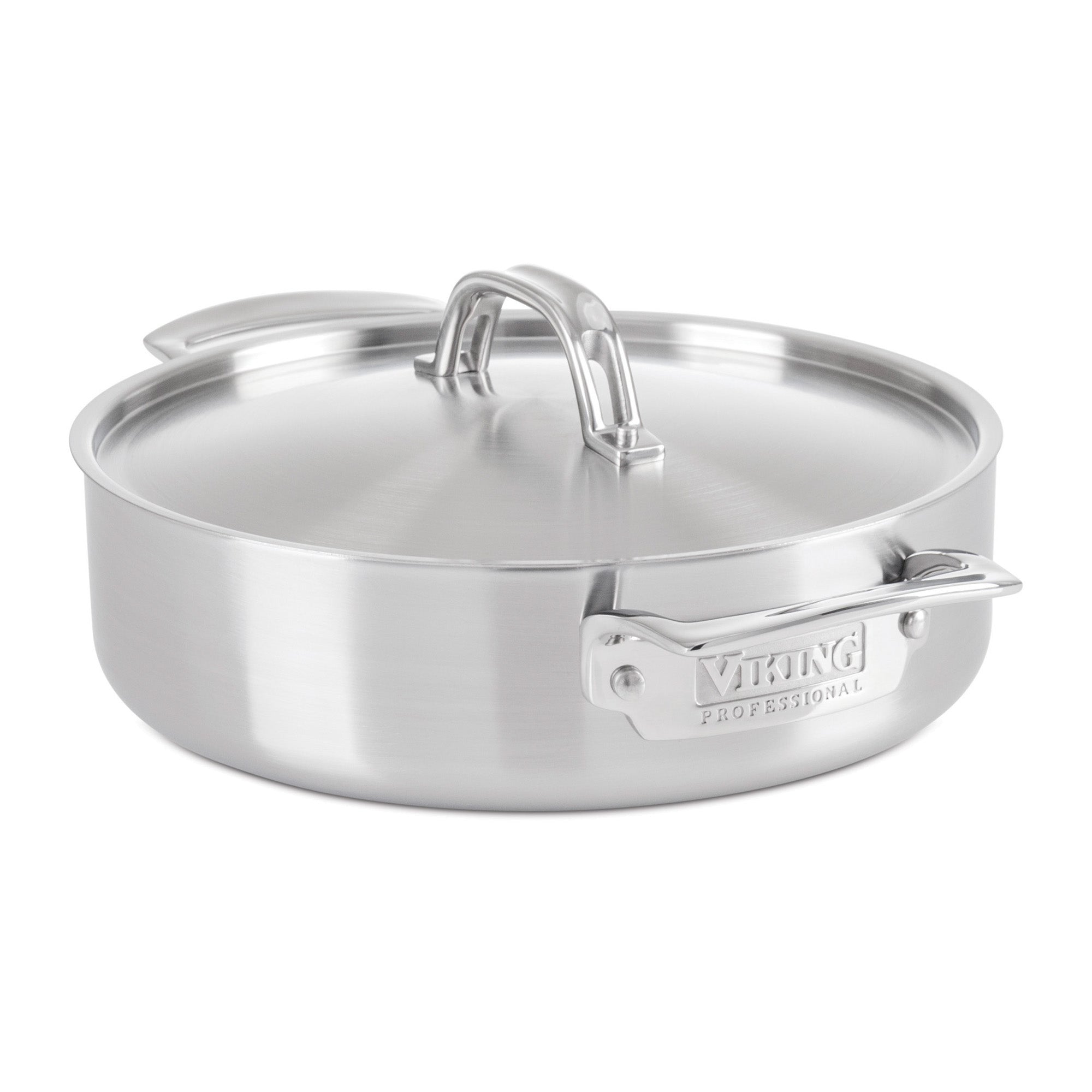 Viking Professional 5-Ply Stainless Steel 3.4-Quart Casserole Pan