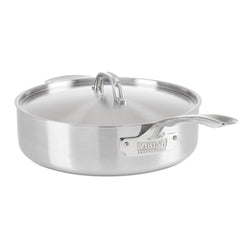 Product Image for Viking Professional 5-Ply Stainless Steel 6.4-Quart Sauté Pan with Metal Lid
